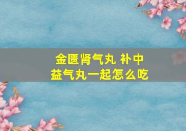 金匮肾气丸 补中益气丸一起怎么吃